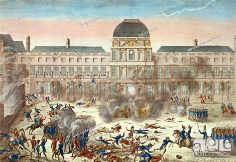 The Taking Of Tuileries Palace August 10 1792 French Revolution