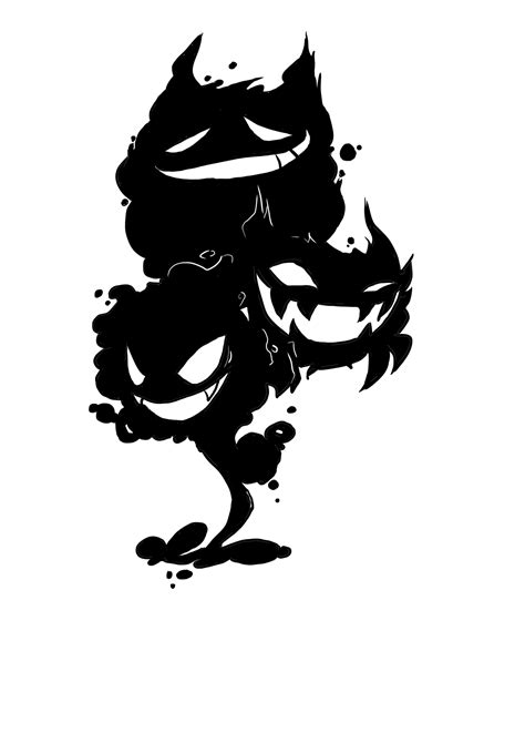 Gengar Haunter Ghastly Pokemon Stencil Silhouette Svg File Png Etsy Uk Hot Sex Picture