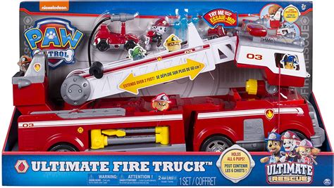 Paw Patrol Ultimate Rescue Feuerwehrauto Mit Marshall Figur