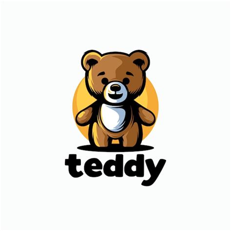 Premium Vector Cute Teddy Bear Logo Template