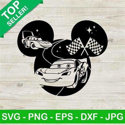 Cars Disney Svg Lightning Mc Queen Svg Cars Mickey Head Svg