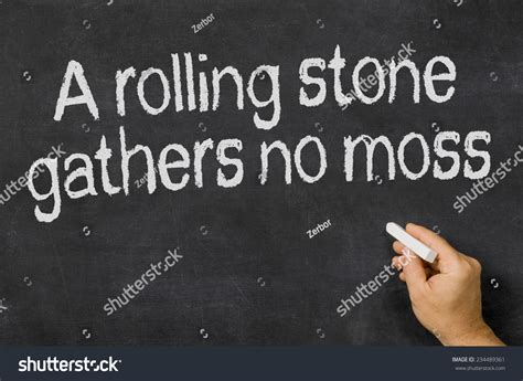 Rolling Stone Gathers No Moss Stock Photo 234489361 Shutterstock