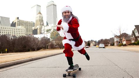 Santa Claus Skating Downtown Boston Heath Youtube