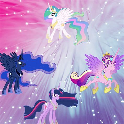 Full Grown Alicorn Princesses By Pinkiethepowerpuff On Deviantart