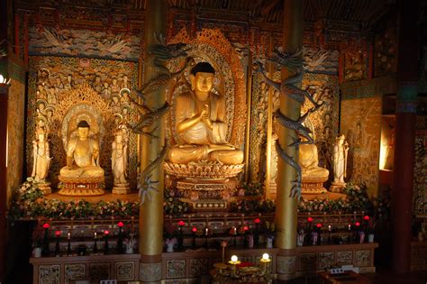 Filebuddha Statues In A Temple On Jejudo Wikimedia Commons