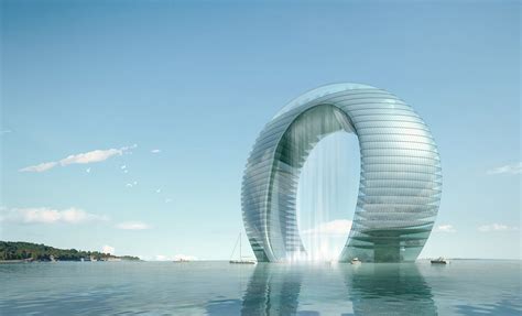 Huge Building In Water 3d Models