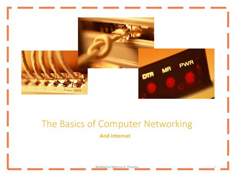 Solution The Basics Of Computer Networking Presentation Studypool