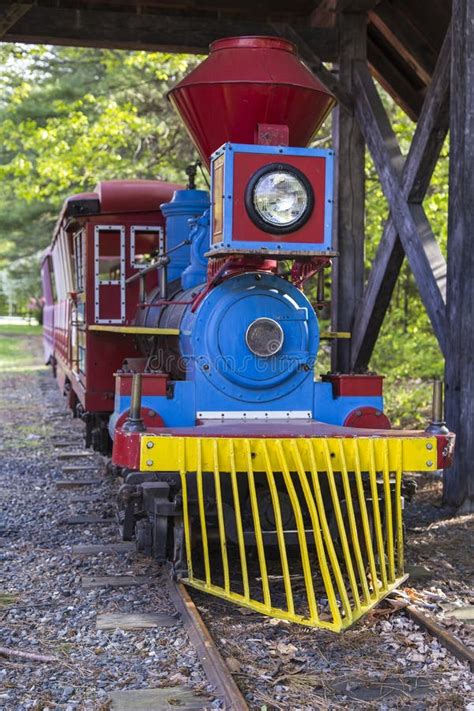 Colorful Amusement Park Train Royalty Free Stock Photography Image