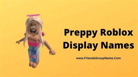 Preppy Roblox Display Names【2024】best Funny And Good Preppy Display
