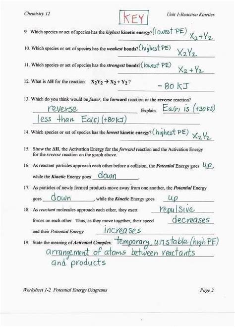 10th Grade Biology Worksheets with Answers together with thermal Energy