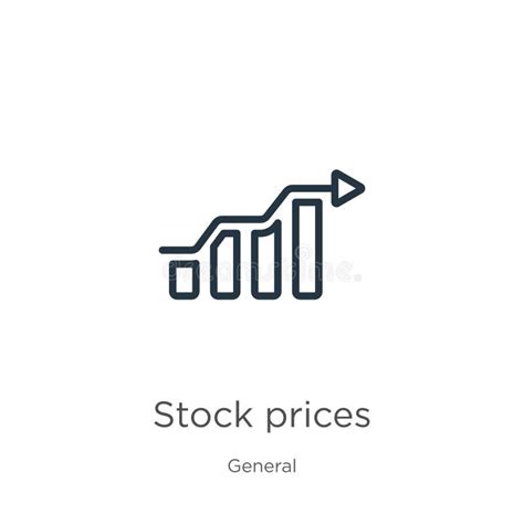 Stock Prices Outline Icon Isolated Line Vector Illustration From