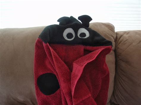 Peanut Life Adventures Ladybug Hooded Towel