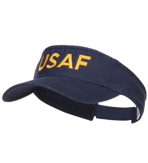Usaf Embroidered Cotton Washed Visor Navy C1184wx9clx