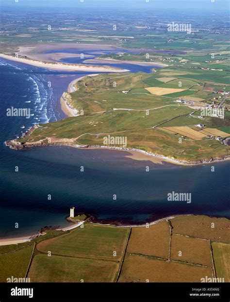Aerial Image Of Irish West Coast With Indented Coastline And Calm Sea