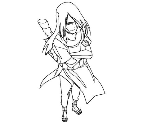Orochimaru 5 Coloring | Crafty Teenager
