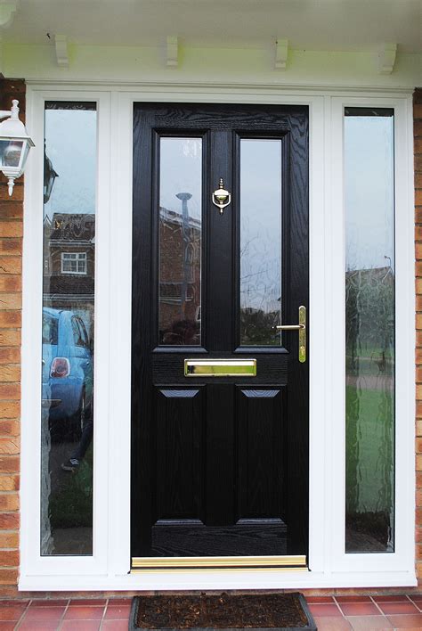 A Elegant Altmore Composite Door With Pilkington Textured Glass Design