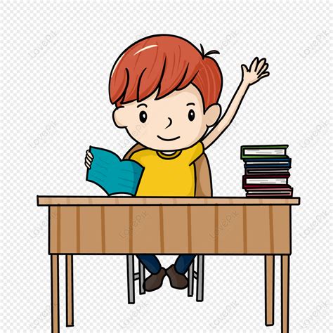 raise hand template school clipart