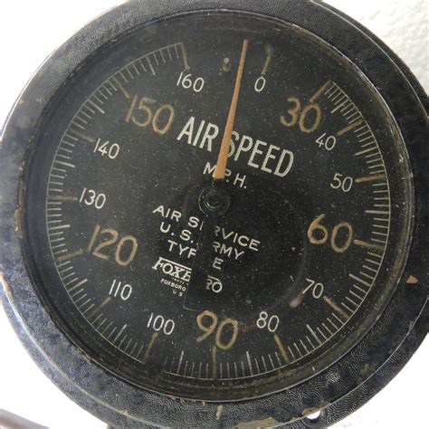 Airspeed Indicator Post Wwi Us Army Type E 160 Mph Aeroantique