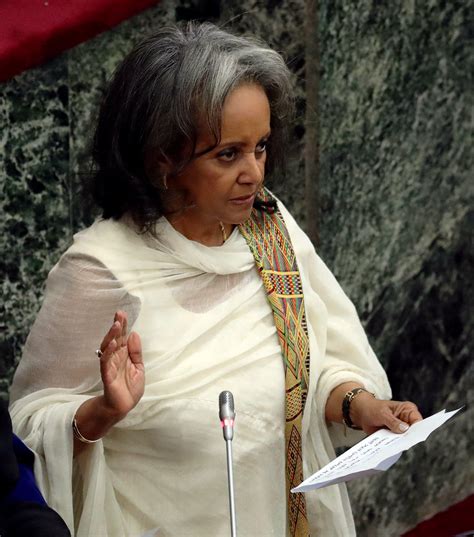 La Présidente éthiopienne Sahle Work Zewde Internationales