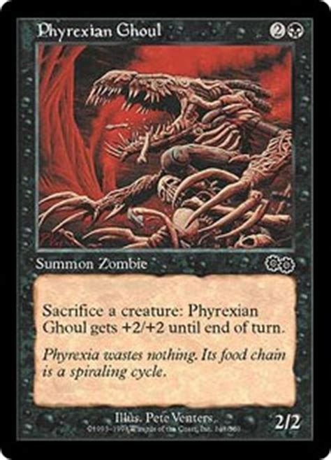This is actually what a phyrexian mana card looks like: Phyrexian Ghoul - Creature - Cards - MTG Salvation