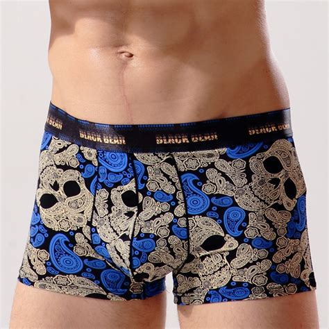 Halloween Skull Style Men Underwear Man Boxers Homme Comfortable Underpants Soft Breathable Male