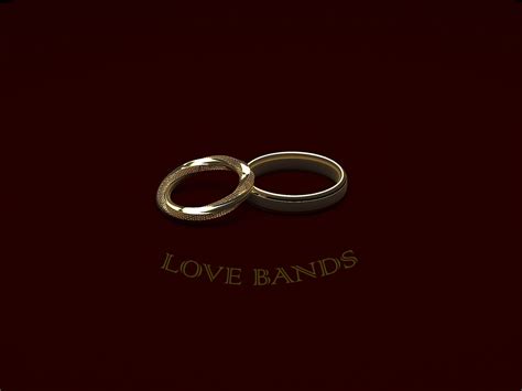 Artstation Gold Love Bands Ring