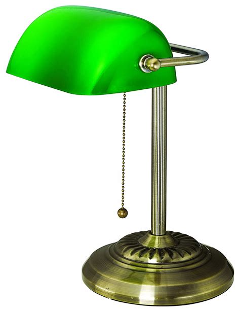 Modern bedside table lamp set of 2 nightstand lamps bedside desk lamps for bedroom, living room, office, kids room, girls room with metal base & green fabric lamp shade 4.5 out of 5 stars 107 $34.99 $ 34. Vintage Bankers Lamp Green Shade Desk Glass Student Piano Table Light 676090004398 | eBay