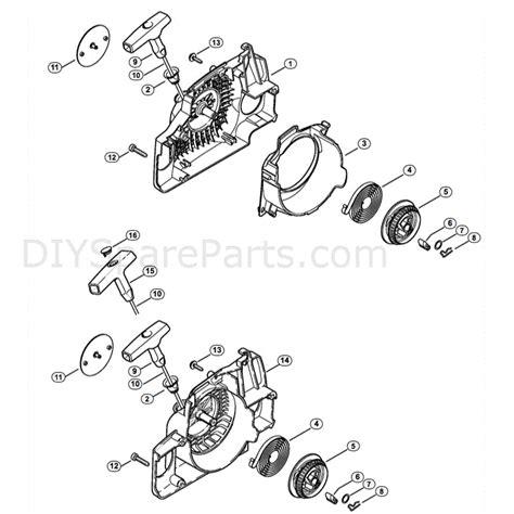 Stihl Ms 170 Chainsaw Ms170 2 Mix Parts Diagram Fan Housing