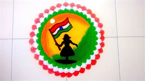 Satisfying 15 August Rangoliindependence Day Special Rangoli Art Video