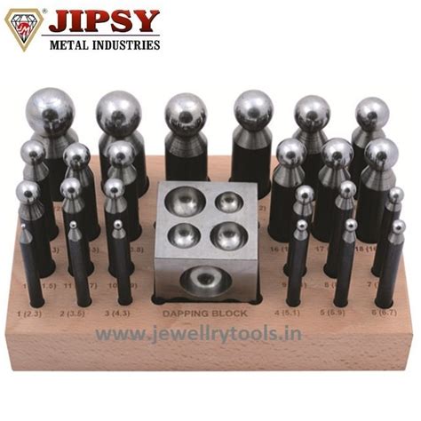 Jipsy Dapping Punch And Block Professional Forming Kit Set Of 56 Model