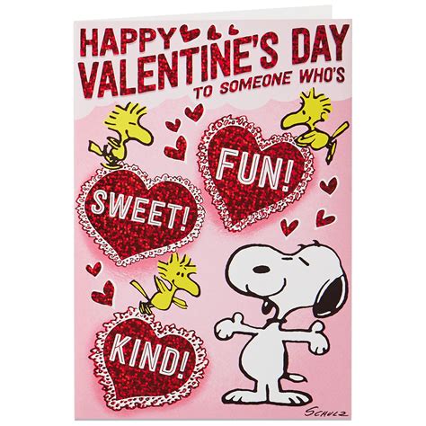 Valentines day and wedding design. Snoopy & Woodstock Hearts Musical Valentine's Day Card - Greeting Cards - Hallmark