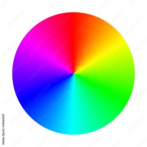 Color Spectrum Wheel Vector Stock Vector Adobe Stock