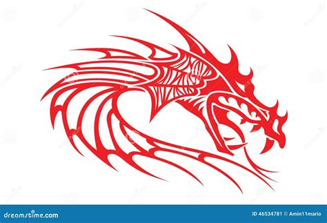 Red Head Dragon Stock Illustration Illustration Of Lion 46534781