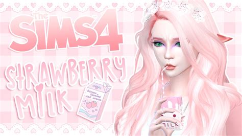 Nifty knitting is now available. Strawberry Milk Alien 👽 | The Sims 4: Create-a-Sim - YouTube