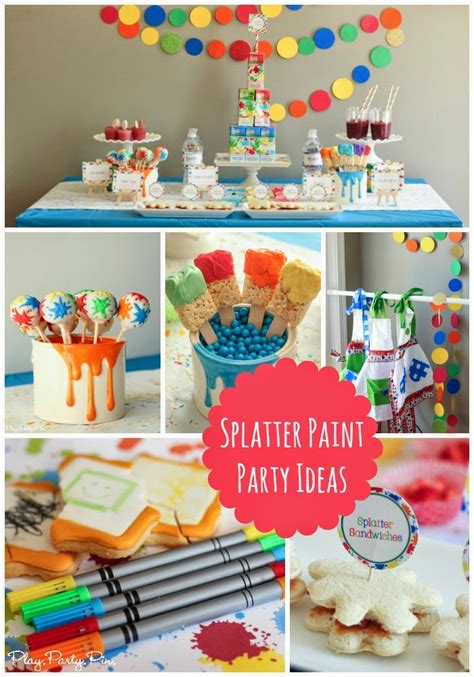 Splatter Paint And Art Party Ideas