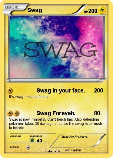 Pokémon Swag 543 543 Swag In Your Face My Pokemon Card