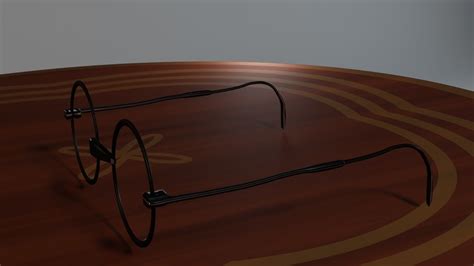 Round Glasses 3d Model Cgtrader