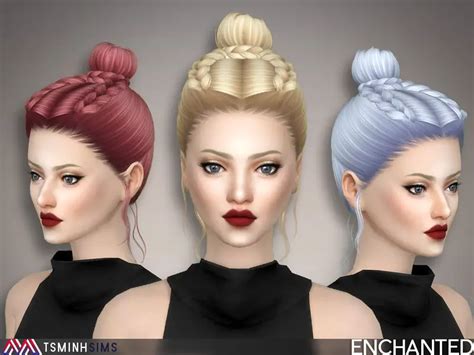 The Sims Resource Enchanted Hair 50 By Tsminhsims Sims 4 Hairs