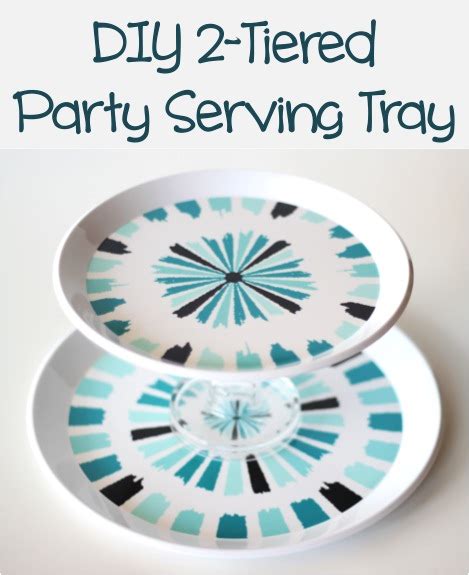 Diy 2 Tiered Party Serving Tray The Frugal Girls