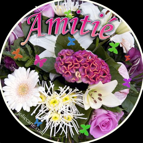 Cartes Virtuelles Amitie Bouquet Rond Joliecarte