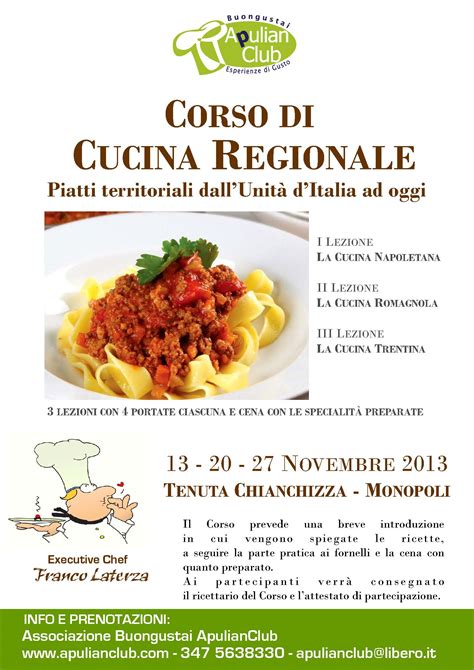 Apulian Club - Associazione Buongustai , Corso di Cucina ...