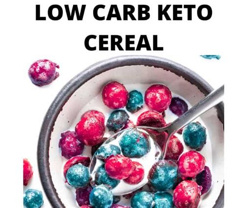 Low Carb Keto Cereal Keto Recipes