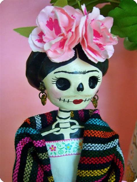Reserved Listing For Carla Zapien Frida Kahlo Paper Mache Catrina Doll
