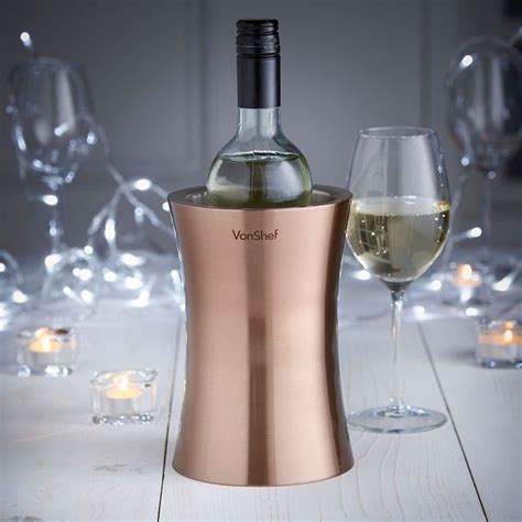 Shop Vonshef Stainless Steel Double Walled Wine Bottle Cooler Rose Gold Jumia Egypt