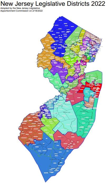 Its Official Nj Has A New State Legislative District Map Eye On