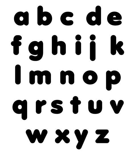 Small Alphabet Letters Printable PDF | Printable alphabet letters