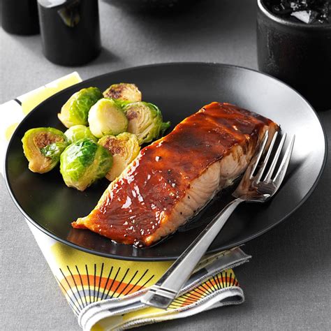 Sweet And Spicy Glazed Salmon Recipe How To Make It Taste Of Home