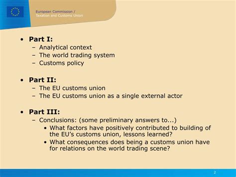Ppt The Eu Customs Union From Regional Economic Integration