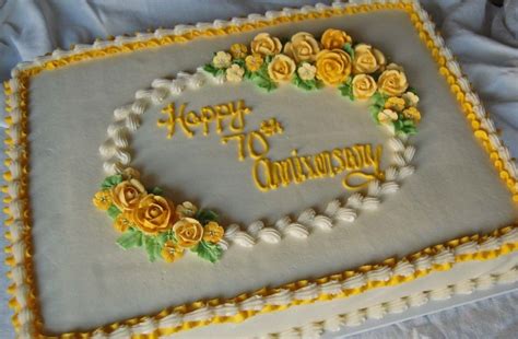 Wood since we're approaching anniversary number eleven (how is that?), i thought it would be super fun to round up a bunch of my favorite ideas for. Half sheet cake for a 70th Wedding Anniversary! in 2019 | Wedding anniversary cakes, Cake, 70th ...