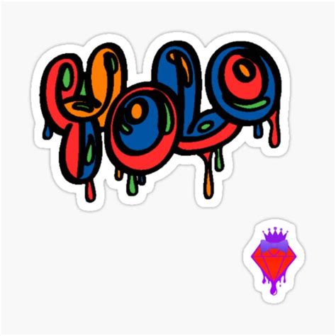 Yolo Primary Colors Sticker For Sale By Bintru2017 Redbubble